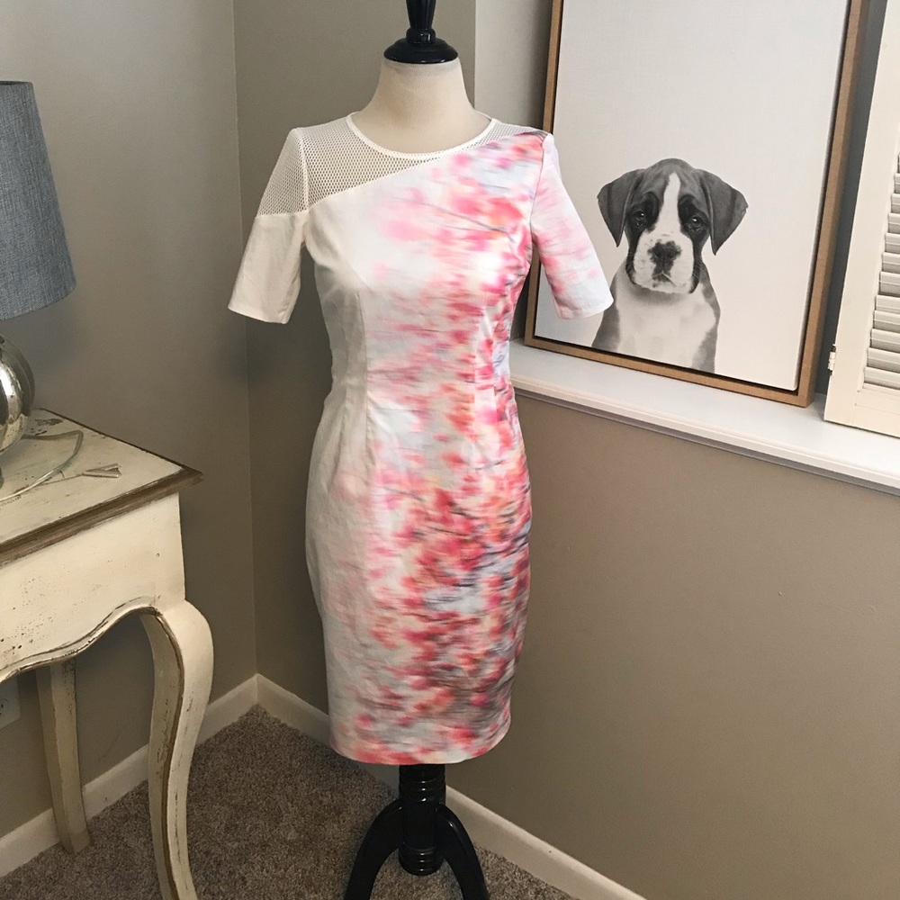 Eli Tahari watercolor dress